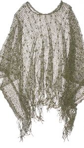 Green Netted Swimsuit Cover Up / Shawl